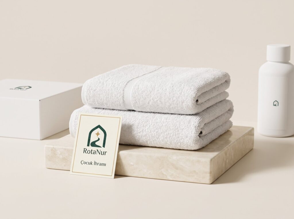 Children’s Ihram 1000 g — 100% Cotton, 2 Pieces 90×180 cm