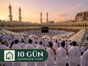 10 günlük ekonomik umre turu: Mescid-i Haram’da tavaf eden hacılar, RotaNur