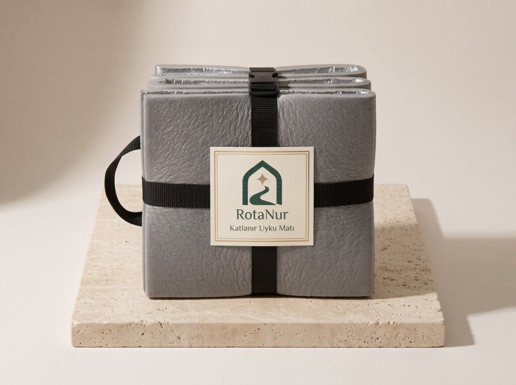 Foldable Sleeping Mat 180×60 cm — Foil-Backed, With Carry Strap