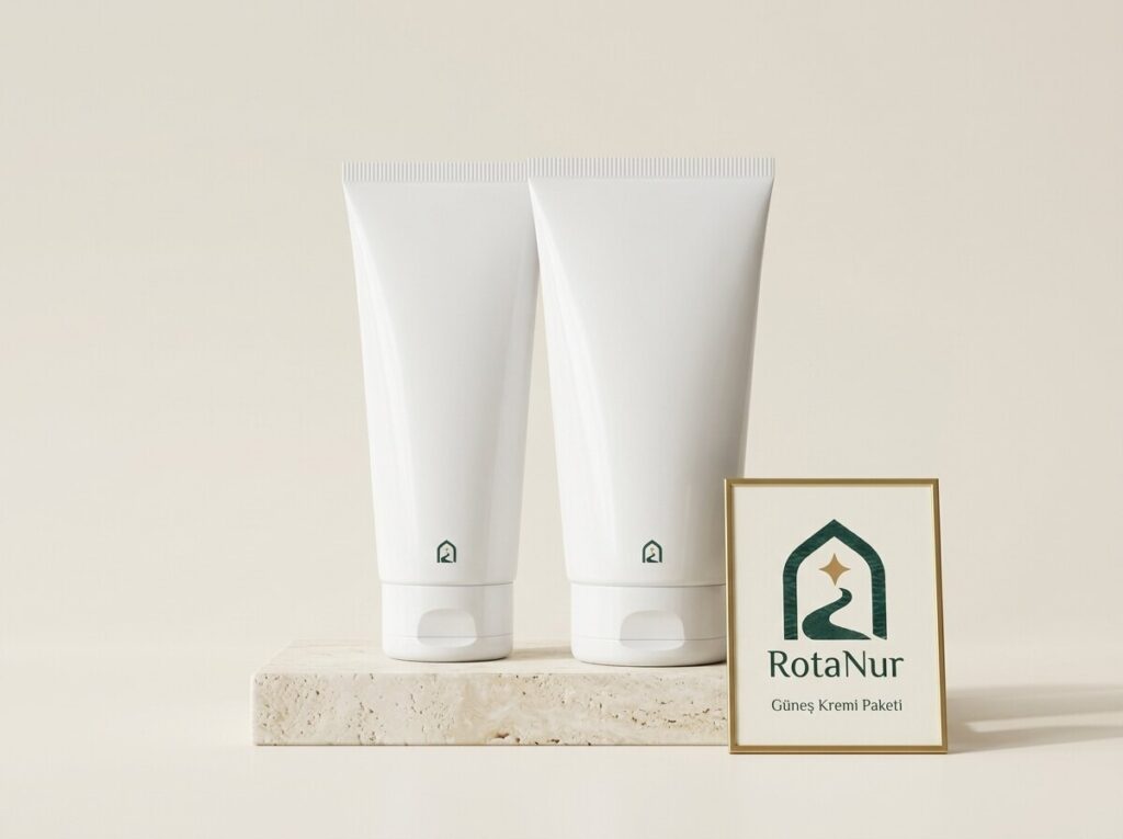 Unscented sunscreen SPF 50 2 x 100 ml Hajj pack, RotaNur label