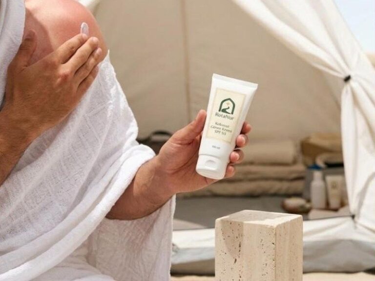 Unscented sunscreen SPF 50 2 x 100 ml Hajj pack, RotaNur label
