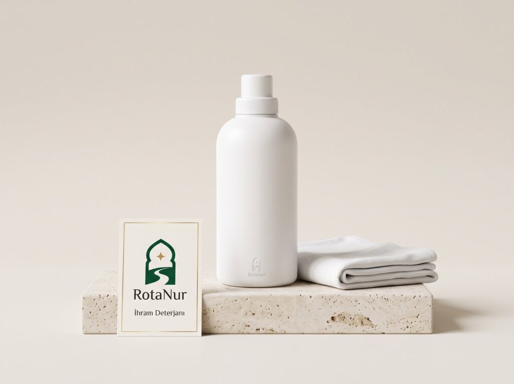 Unscented liquid ihram detergent 500 ml, RotaNur-labeled bottle