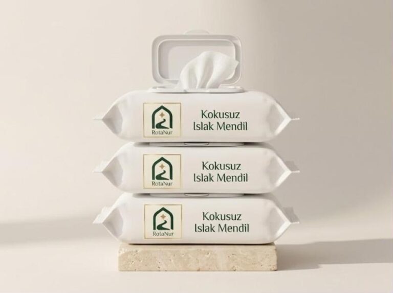 Kokusuz Islak Mendil 3 x 60 Yaprak — İhram Dönemi İçin