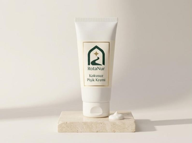 Kokusuz pişik ve sürtünme kremi 100 ml tüp, RotaNur etiketli