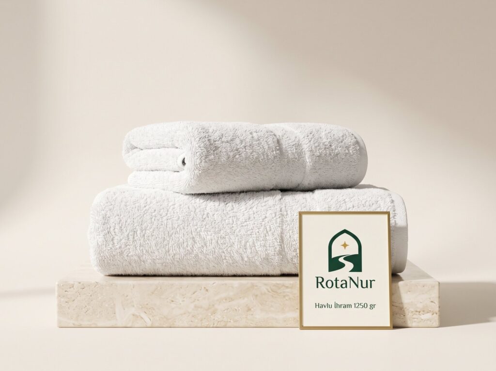 Cotton Towel Ihram 1250 g — 100% Cotton, 2 Pieces 110×220 cm