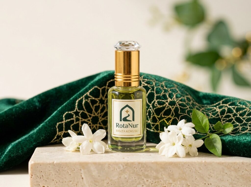 Ravza kokusu esansı 6 ml alkolsüz, RotaNur etiketli