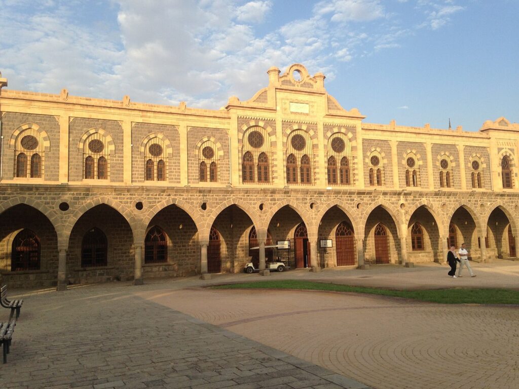 The Ottoman-era Hejaz Railway Station building in Madinah