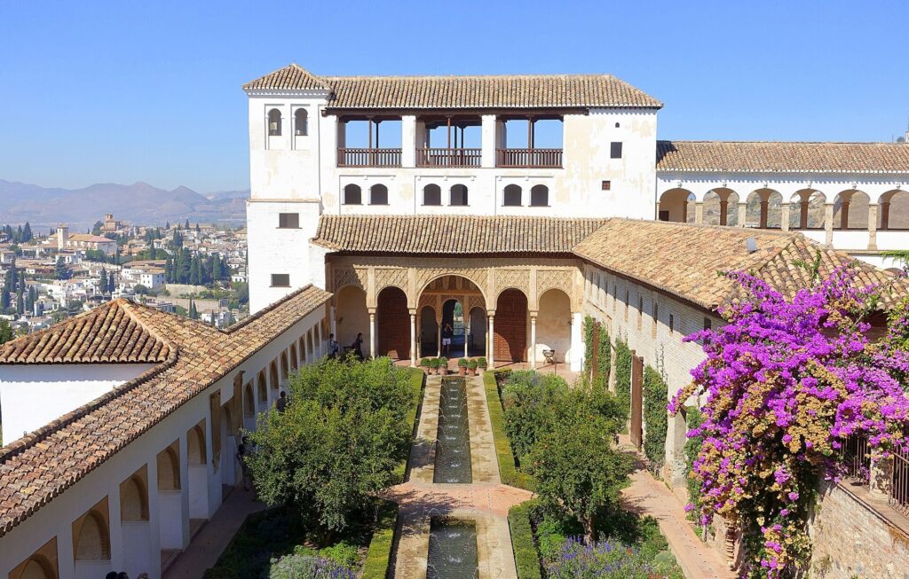 The Generalife (Jannat al-Arif) gardens in Granada